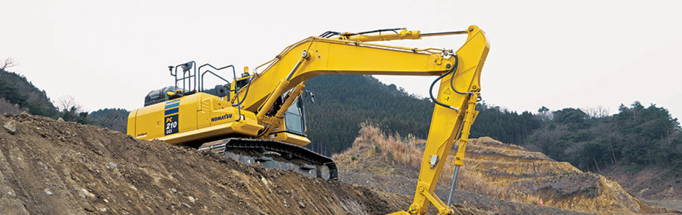 Photo of new Komatsu equipment