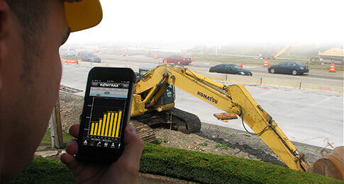 Komtrax machine monitoring system