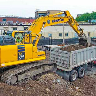 New Komatsu excavator